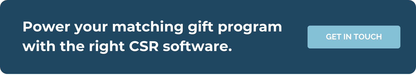 Power your matching gift program with the right software