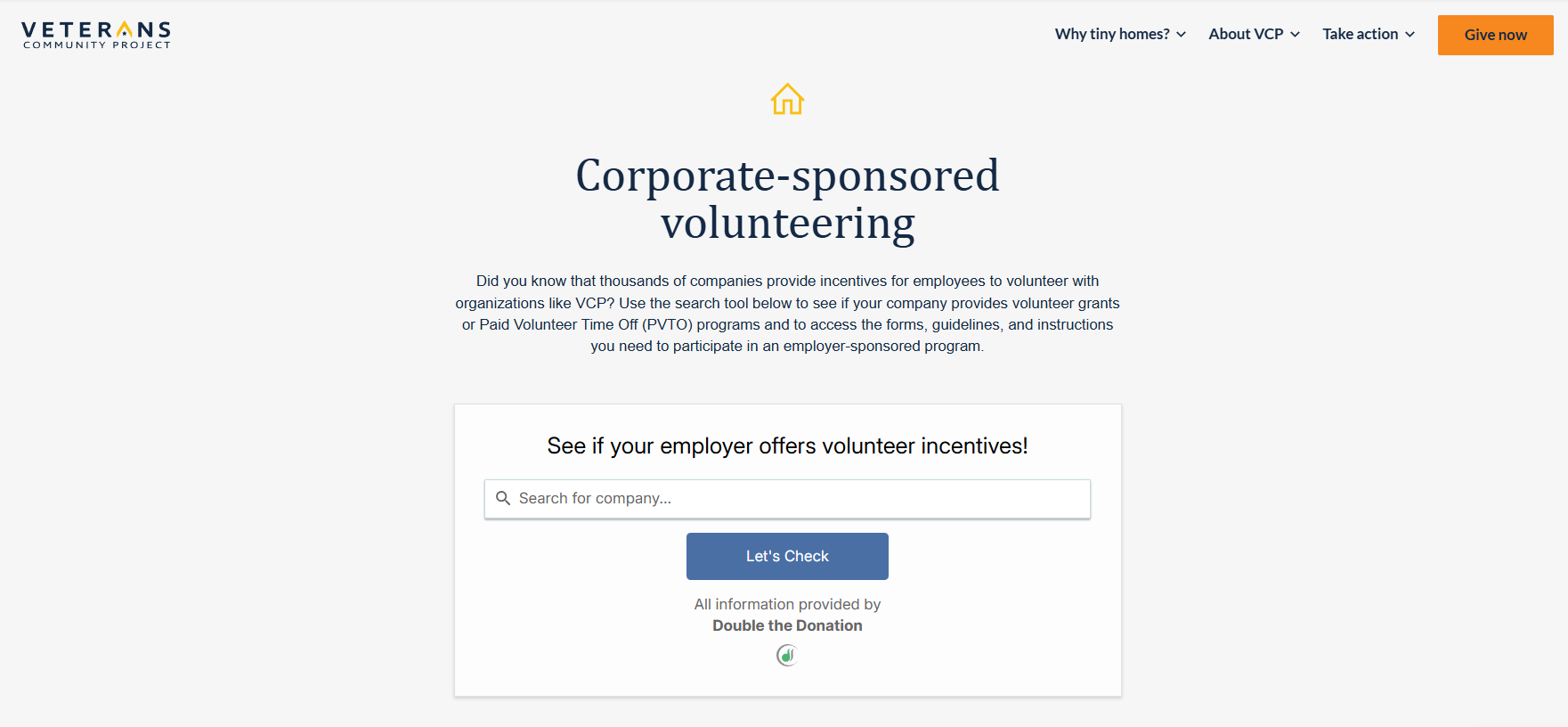 A look at Veterans Community Project's corporate volunteer strategy