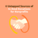 6 Untapped Sources of In-Kind Donations for Nonprofits