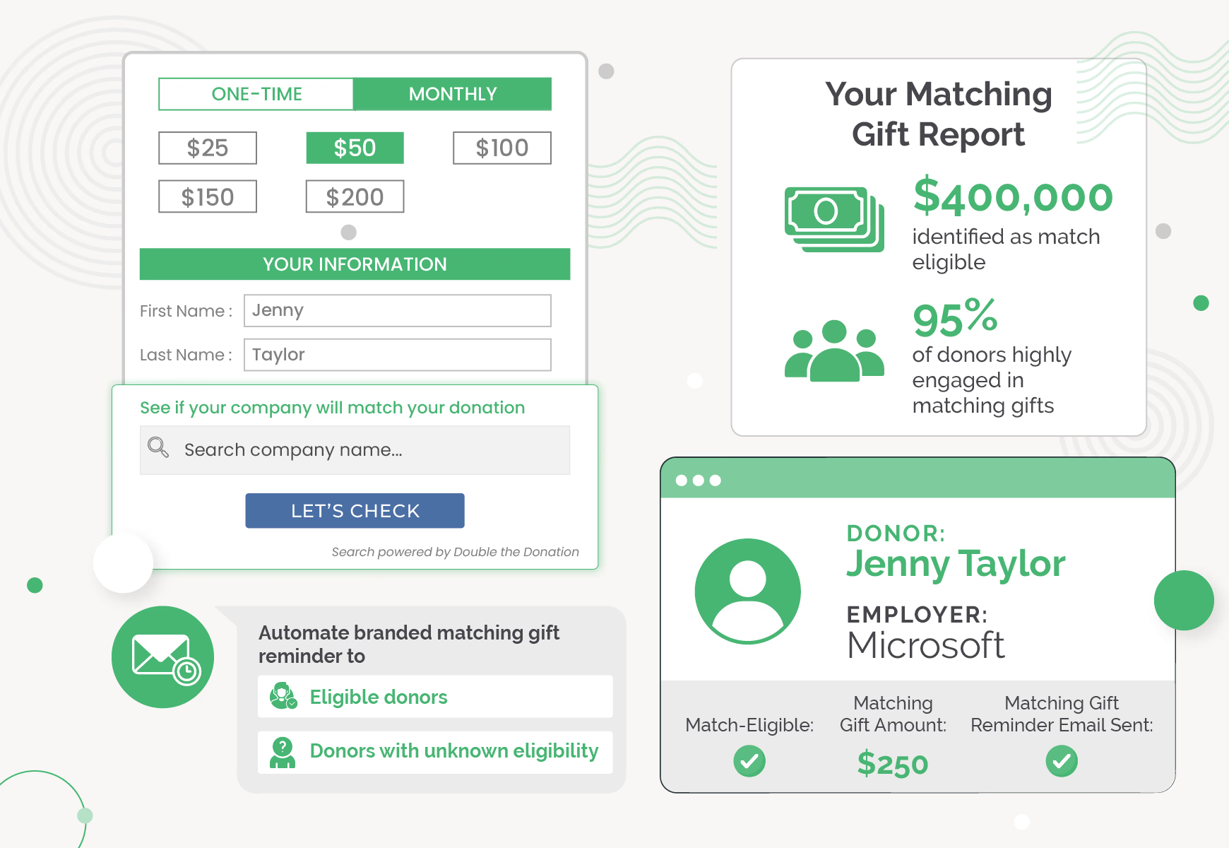 Double the Donation Workplace Giving Software - Matching