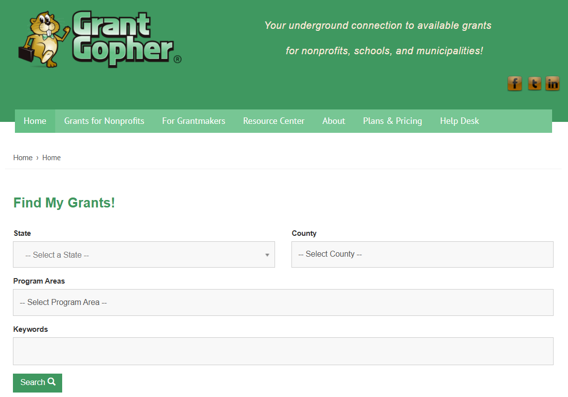 Grant Gopher Corporate Grant Database